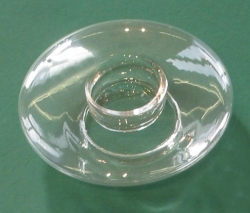 Glass candle holder UFO 12cm in gift box