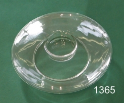 Glass candle holder UFO 14cm