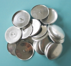 10 metal buttons 38 mm for covering