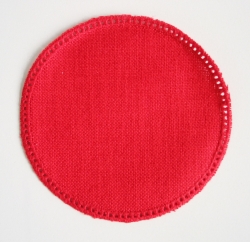 Round mat 11.5 cm, red