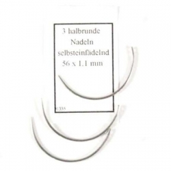 25 halbrunde Nähnadeln 56 x 1,1mm